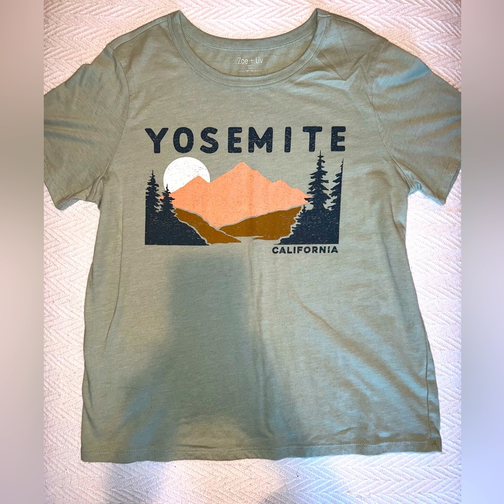 Yosemite, Green, oversized tee
